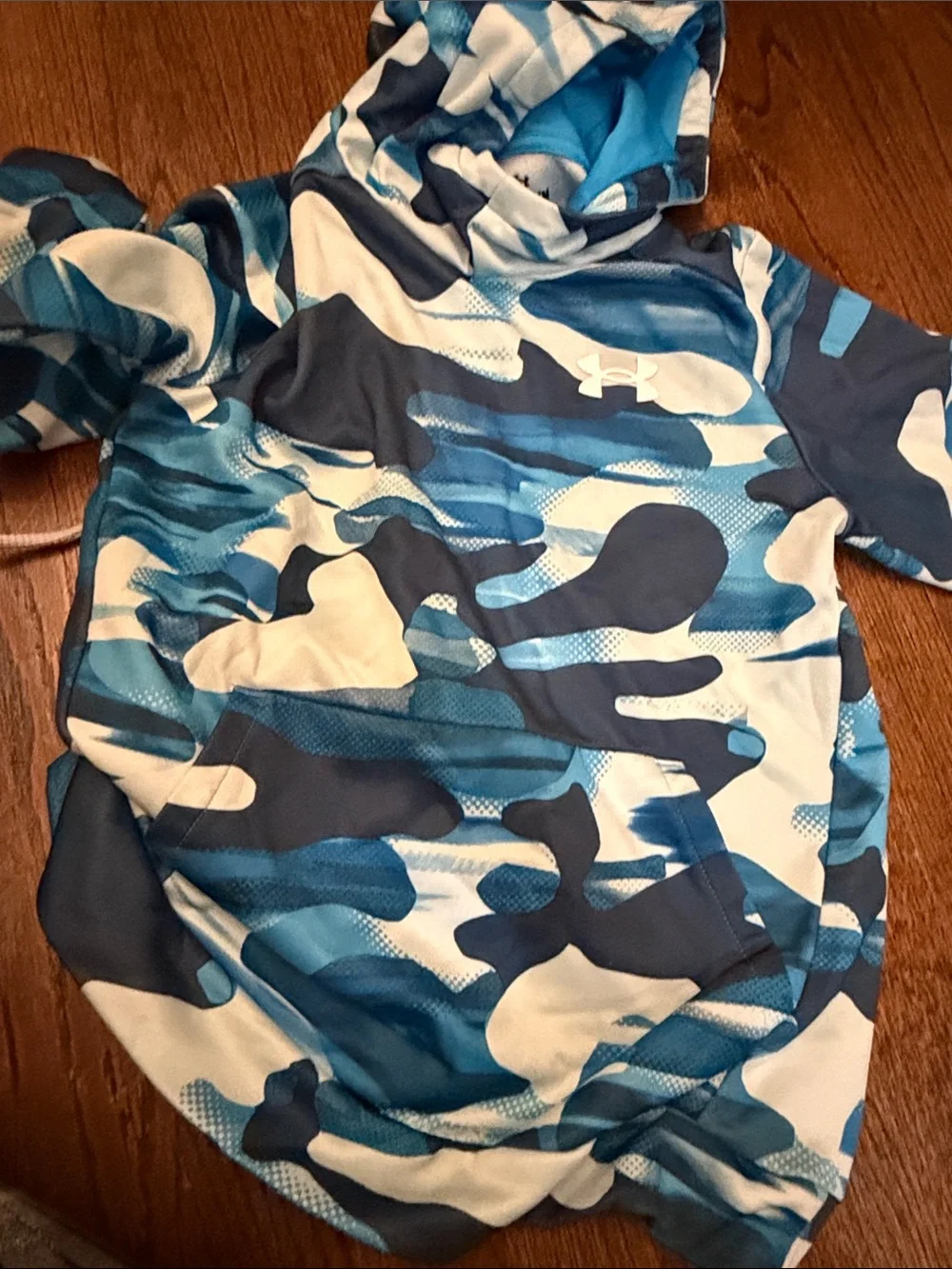 Under Armour Kids Blue & White Camo Hoodie